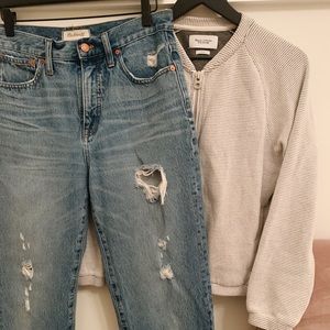 Madewell Classic Straight Jean, Distressed